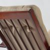 Straight-forward rustic style rocking chair with ottoman for nursing and relaxing